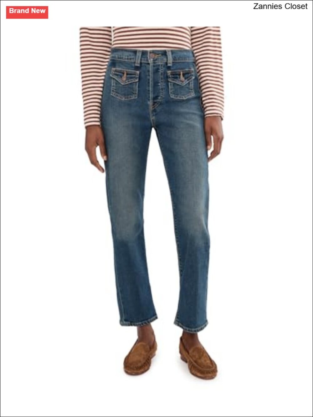 Levi's Wedgie High Rise Straight Ankle Flap Pocket Jeans